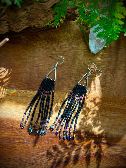 Moonlit Dreams Iridescent Aurora Crystal Earrings