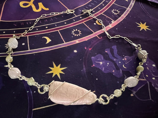 Love Rocks Kunzite and Green Moonstone