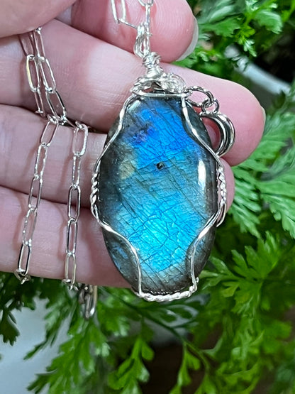 Labradorite Wrapped Necklace