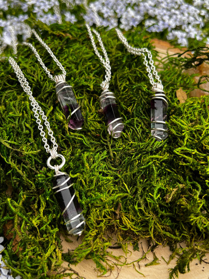 Wrapped Fluorite Necklace