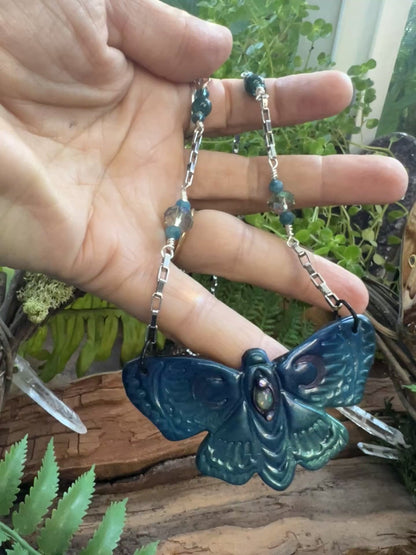 Enchanted moth jewelry symbolizing transformation and intuition